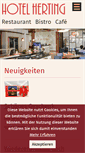 Mobile Screenshot of hotel-herting.de
